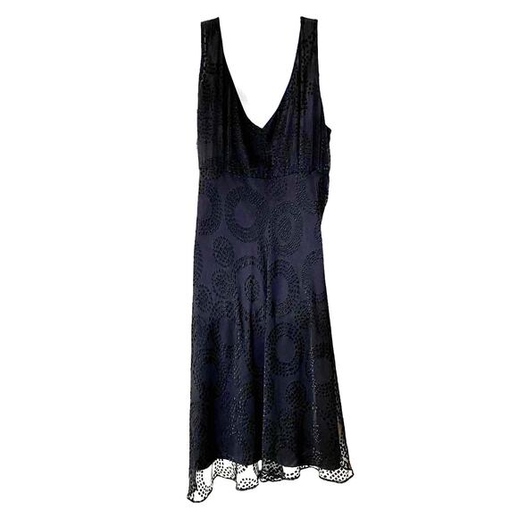 Jonathan Martin Studio Women’s Black Lined Cocktail Midi Dress Size 16 - Picture 2 of 10